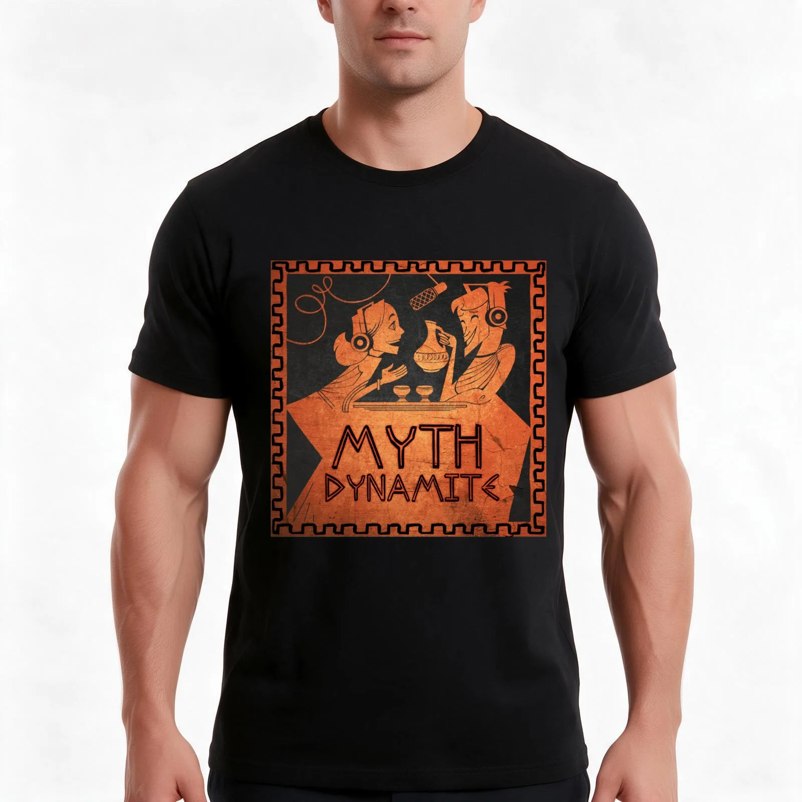 Myth Dynamite T-Shirt Summer Casual Cotton Tee Oversized Streetwear Tops Vintage Graphic Print Loose Fit Short Sleeve