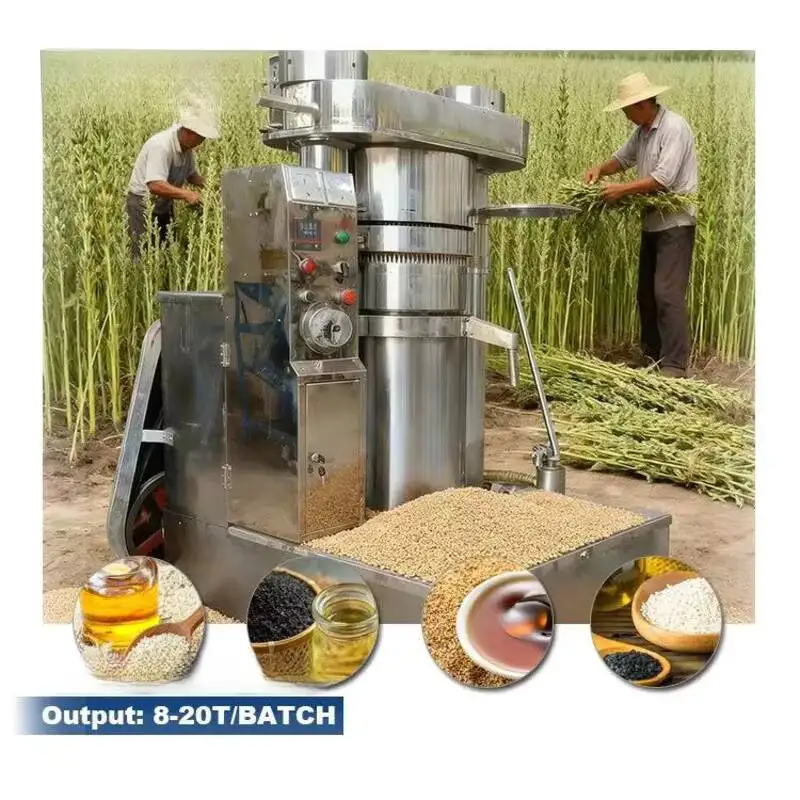 

CE Certified Commercial Hydraulic Cold-Press Black Seed Peanut Oil Press, Used For Processing Walnuts And Mustard