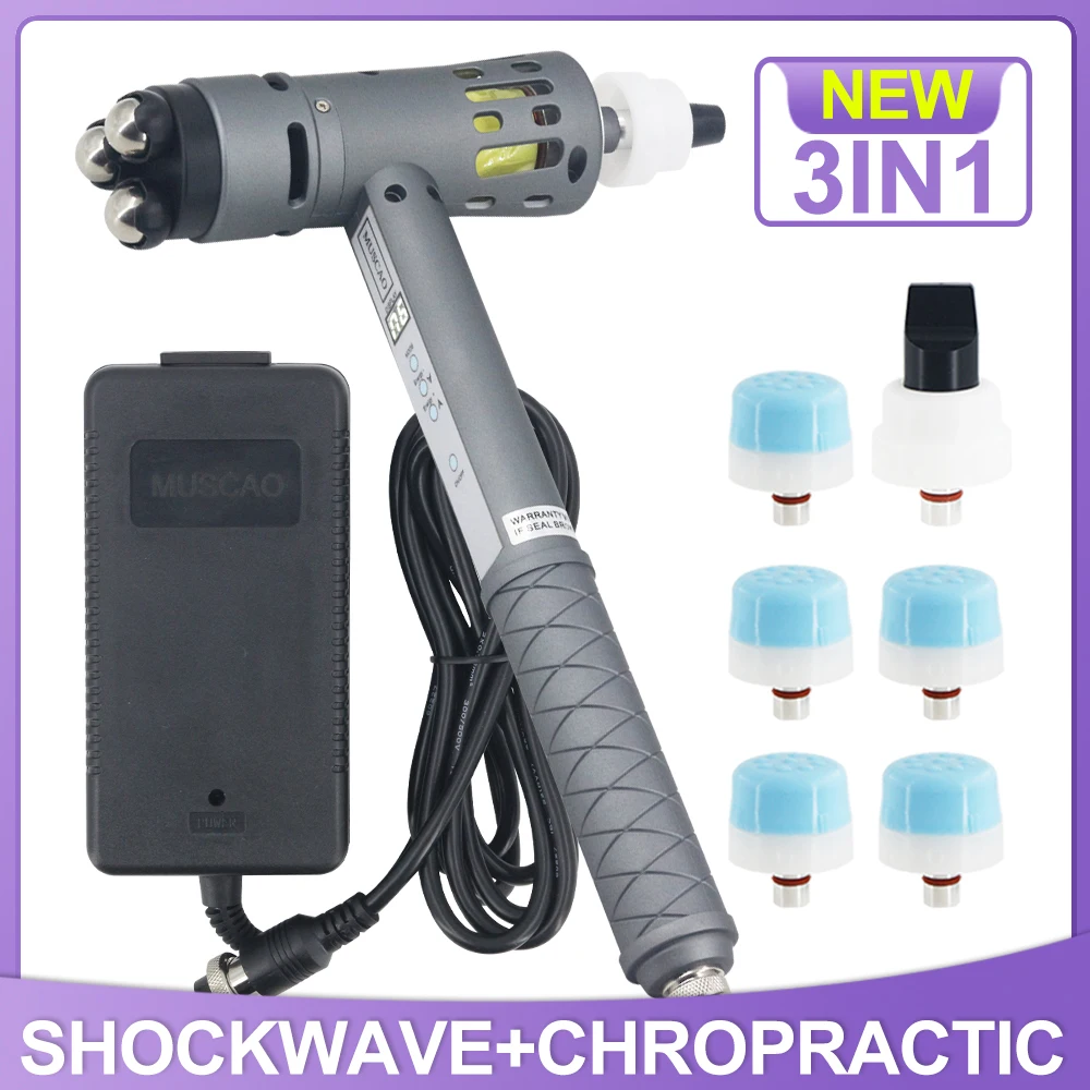 

180MJ Shockwave Therapy Machine Vibrator Shock Wave For Tennis Elbow Physiotherapy Muscle Stimulator Body Massager Pain Relief