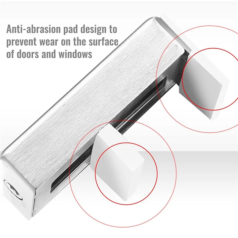 

ABUO-2PCS Adjustable Window Security Locks Window Limiters For Position Stopper Child Safe For Sliding