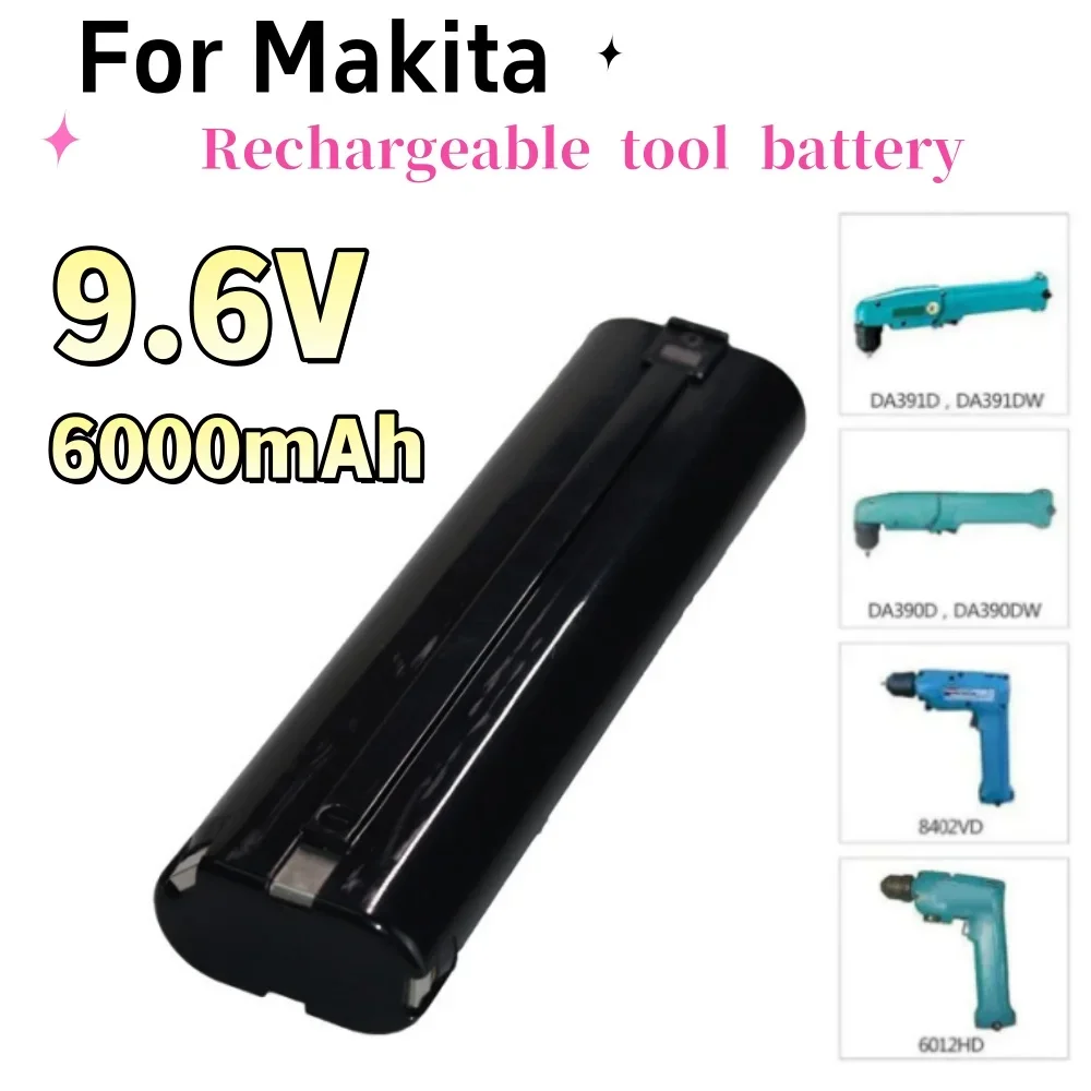 

9.6V 6.0Ah Ni-MH Battery for Makita 9000 9001 9002 9033 9600 193890-9 192696-2 632007-4 5090D 6012HD 4190D 4190DW 4300D 4390D