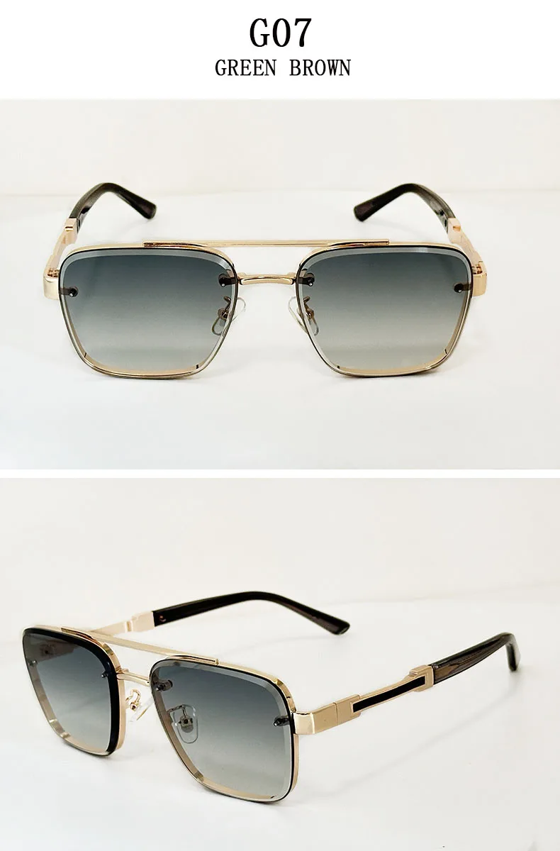 Designer Quadratische Sonnenbrille Für Männer Oculos Vintage Trend Sonnenbrille Dropshipping Gläser Urlaub Outdoor Lentes Gafas De Sol – Detail 20