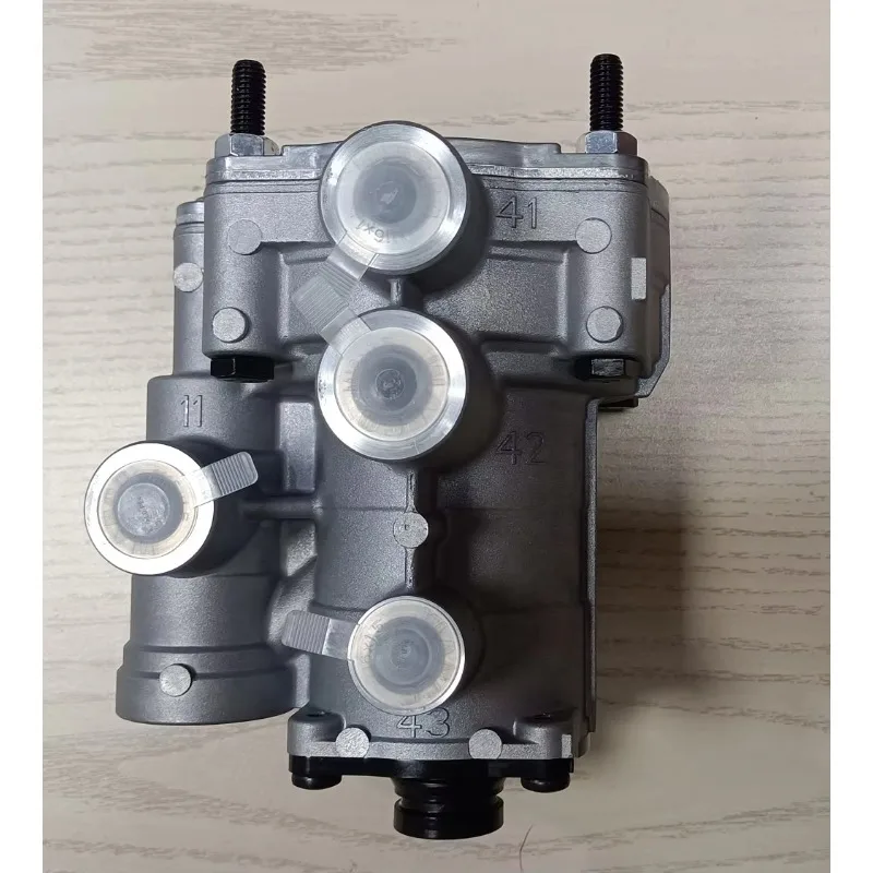 Válvula de relé de sistemas de freio de caminhão OE 9730090020 Válvula de reboque com acelerador - furo pequeno