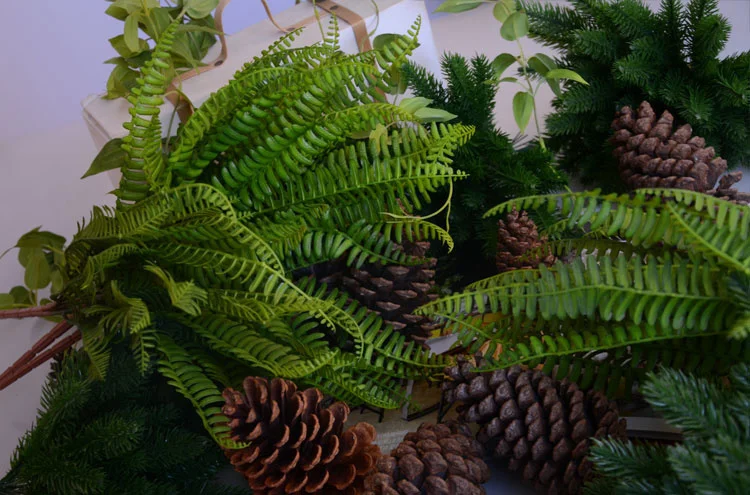 1Pack Fake Christmas Tree Pine Branches Xmas Berries For Christmas Tree DIY Wreath Decorations Noel Table Ornaments Kids Gifts