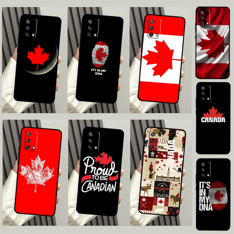 Canada Canadian Flag Case For OPPO A5 A9 A31 A53 S A15 A16 A17 A52 A72 A54 A74 A94 A57 A77 A76 A96 A54S Cover