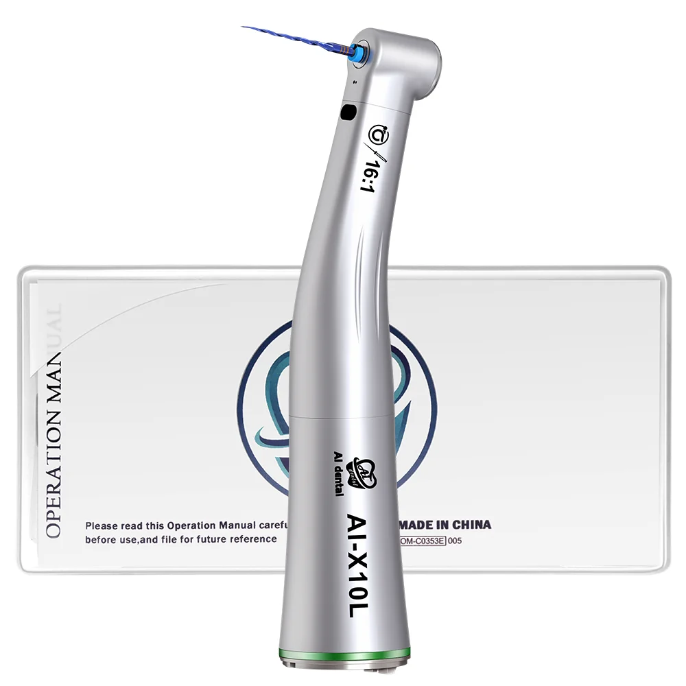 AI-X10L 16:1 Reduction Optical Single Spray  For CA burs (2.35) contra angle Endodontic Handpiece Max Speed: 2,500 min-1