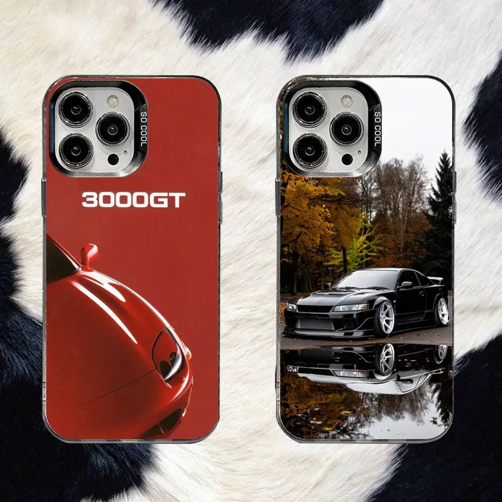 

M-MitsubishiS 3000gt Cars Phone Case For iPhone 16,15,14,13,12,11,8,7,Pro,Max,Plus,Mini,XS,SE Anti Fall Black Matte Hard