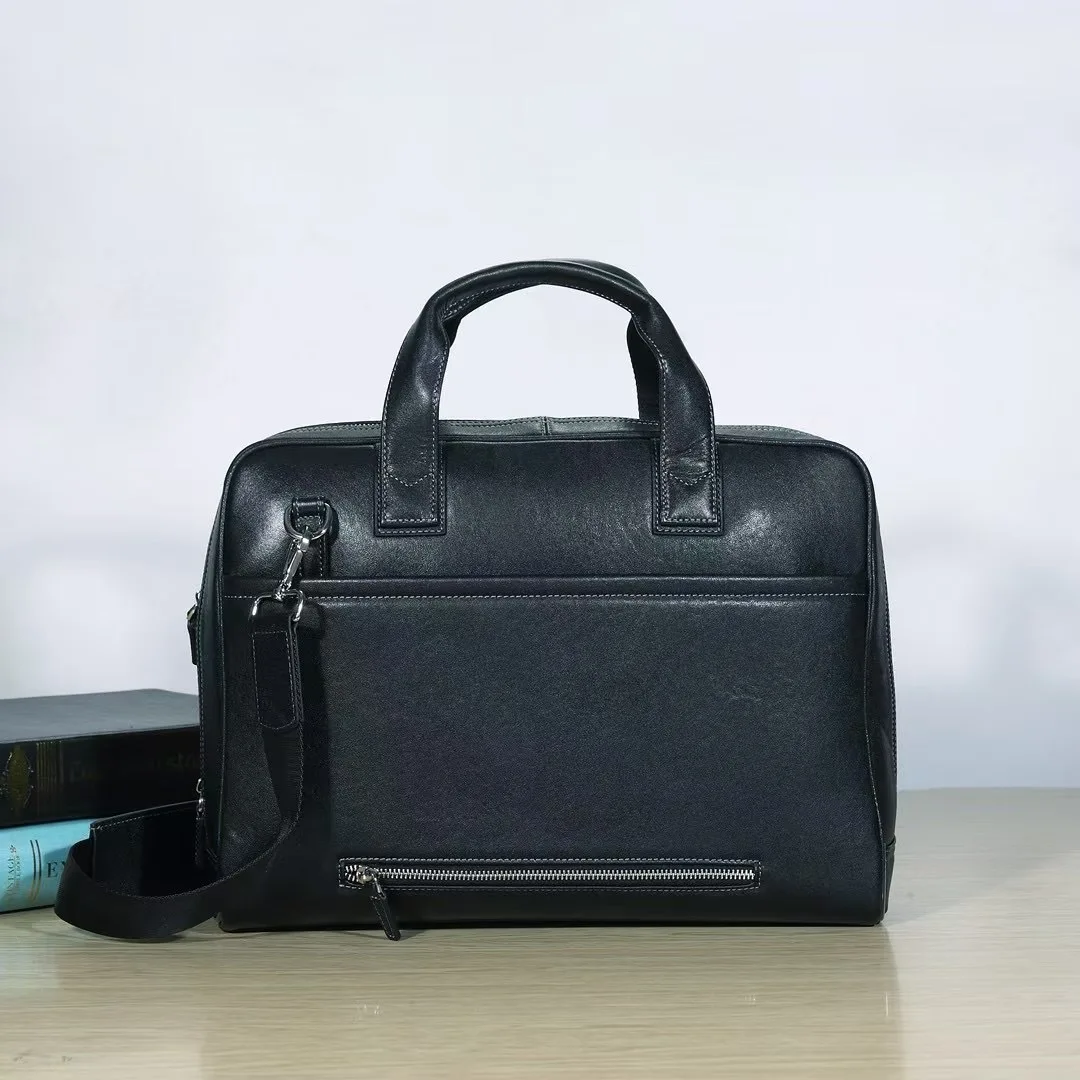 Breifcases da lavoro borse a tracolla in vera pelle uomo donna borsa a tracolla in pelle di mucca borsa da ufficio per laptop da 15 pollici di grande capacità