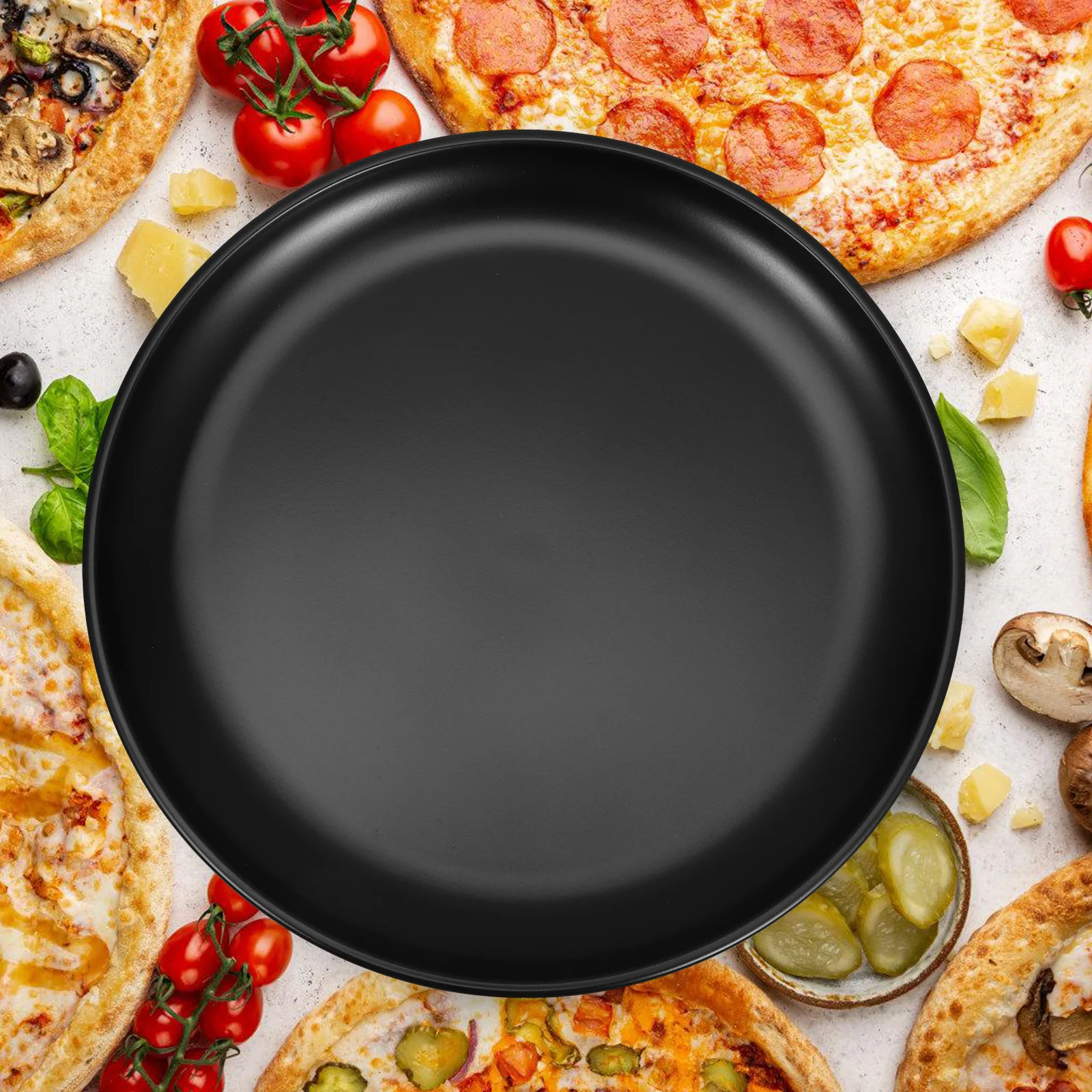 

Nonstick Pizza Pan 12 Inch Round Baking Tray For Cake Oven Stainless Steel Kitchen Bakeware Tool Home Restaurant Coffee