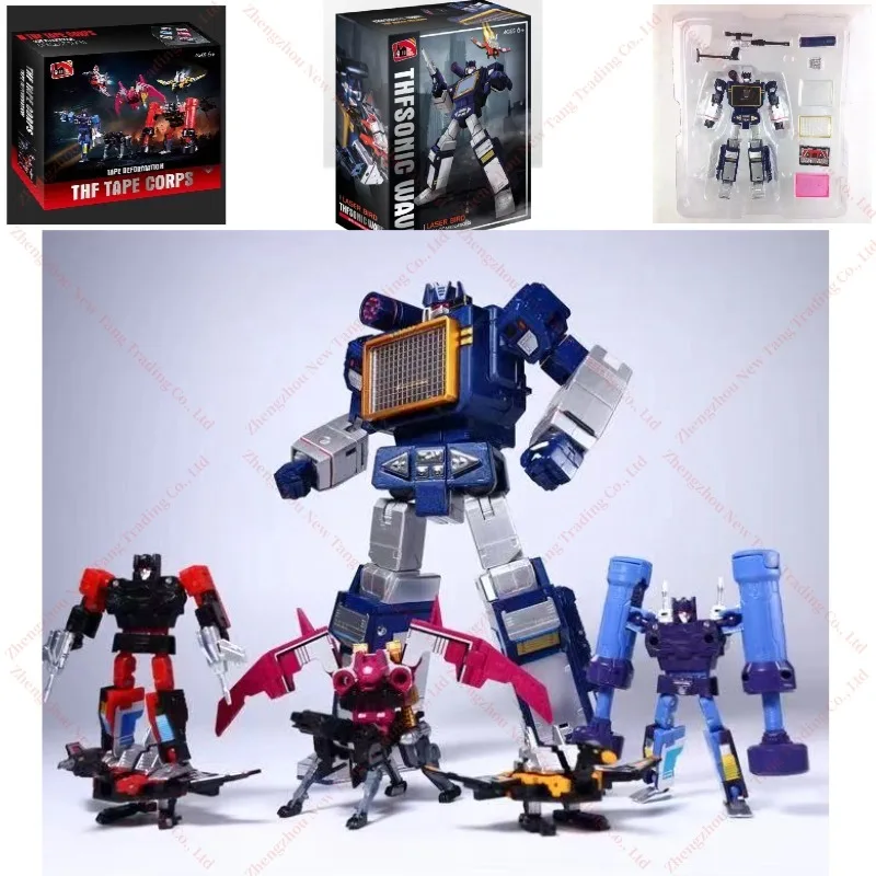 

G1 Transformed Toys THF THF-01J Soundwave THf Tape Corps THF01J THF01-J One Tape Walkman MasterPiece KO MP13 Action Figure Robot