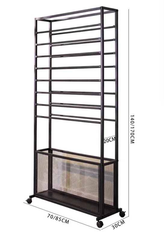 Iron ribbon rack, flower packaging paper rack, ribbon ribbon, ribbon storage display rack, flower shop supplies shelf