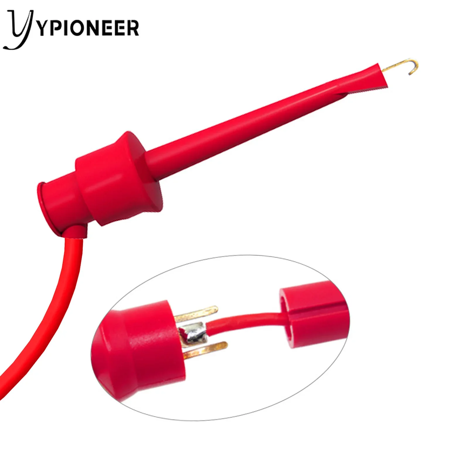 YPioneer P1045 5PCS 4mm Spina a banana impilabile per Mini Grabber Gancio di prova Clip Puntali Cavi Cavi Fili per test elettrici