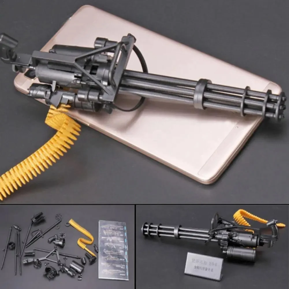 Zabawki do samodzielnego montażu 1:6 Skala 1/6 Figurki akcji 12-calowe M134 Gatling Belt Minigun Machine Terminator Broń na pociski Prezenty dla dzieci