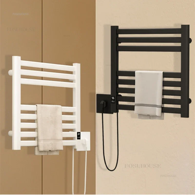 

Smart Electric Heated Towel Rail for Bathroom Sterilization Heated Towels Warmers No Punching Bathroom Shelf Electric Towel Rack