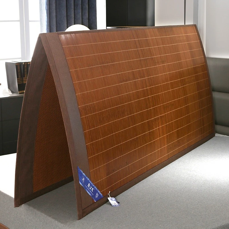 For Summer Bamboo Mat Carbonized Mat Double-sided Ice Silk Thickened Rattan Foldable Bamboo Dormitory Straw