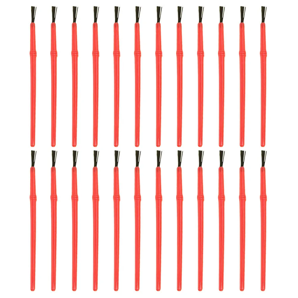 50Pcs Professional Grade Small Painting Brushes Plastic Art Brush Kit for Watercolor Acrylic Gouache Detailing Line Drawing