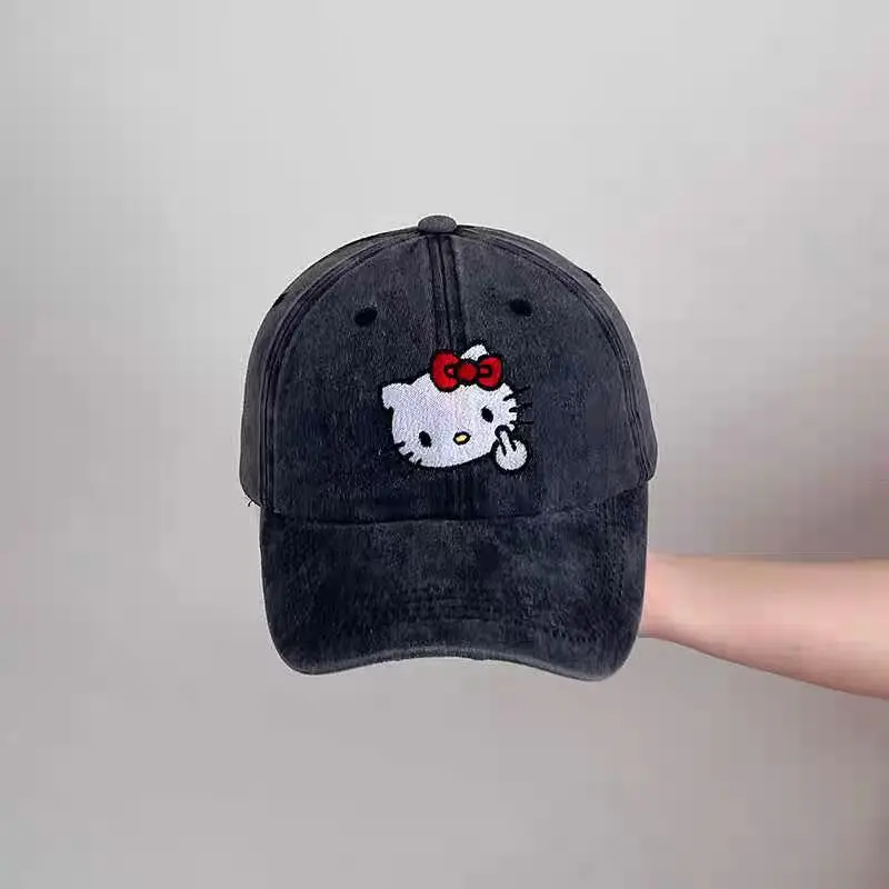 قبعة بيسبول لطيفة مع مرحبا كيتي وسانريو كارتون ، قبعة قابلة للتعديل ، قبعة رياضية في الهواء الطلق ، قبعات كاواي أنيمي بلغت ذروتها ، هدية