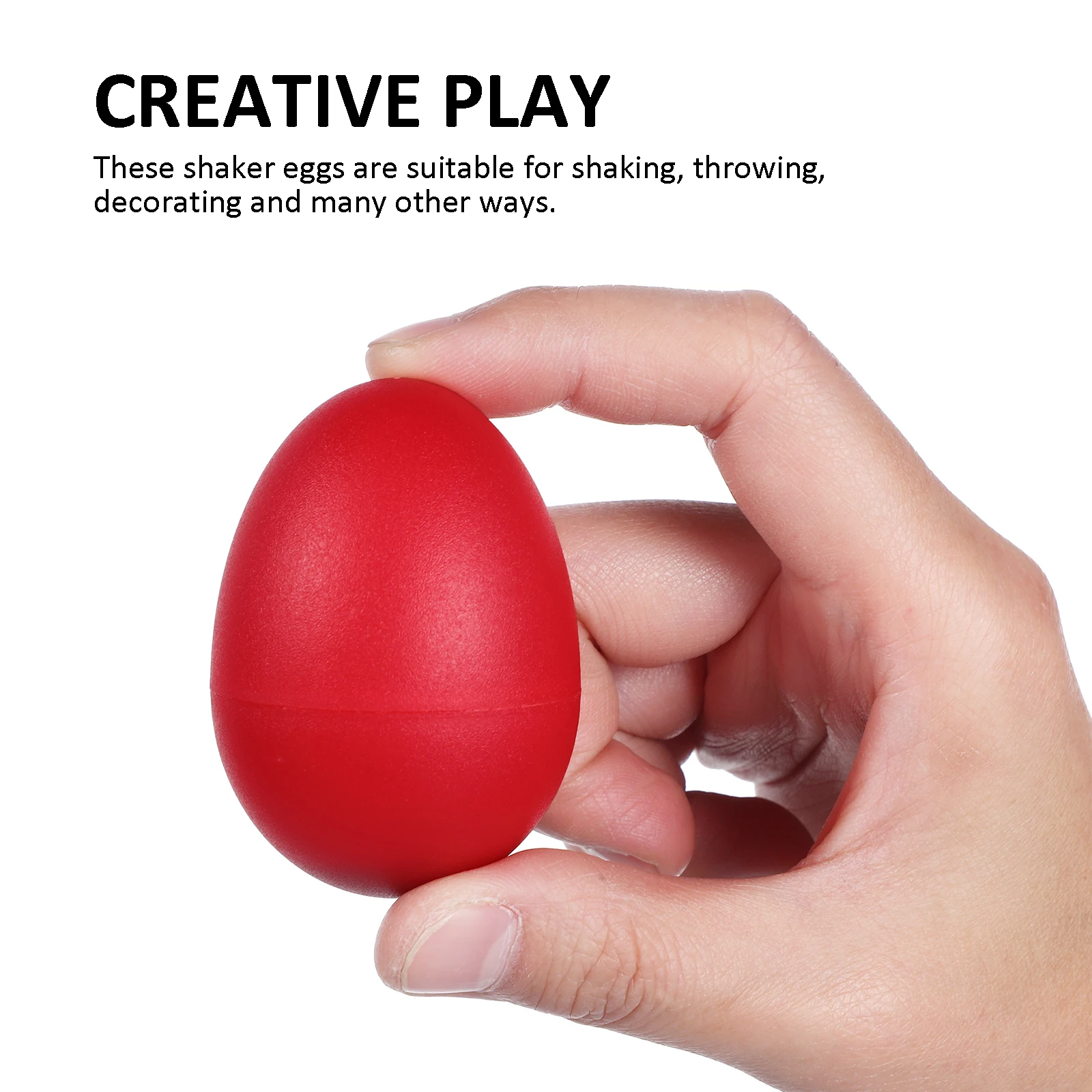 20 Uds bolas de arena de plástico instrumentos musicales juguetes bebé Maracas sonajeros de percusión de mano niños huevos preescolares niño