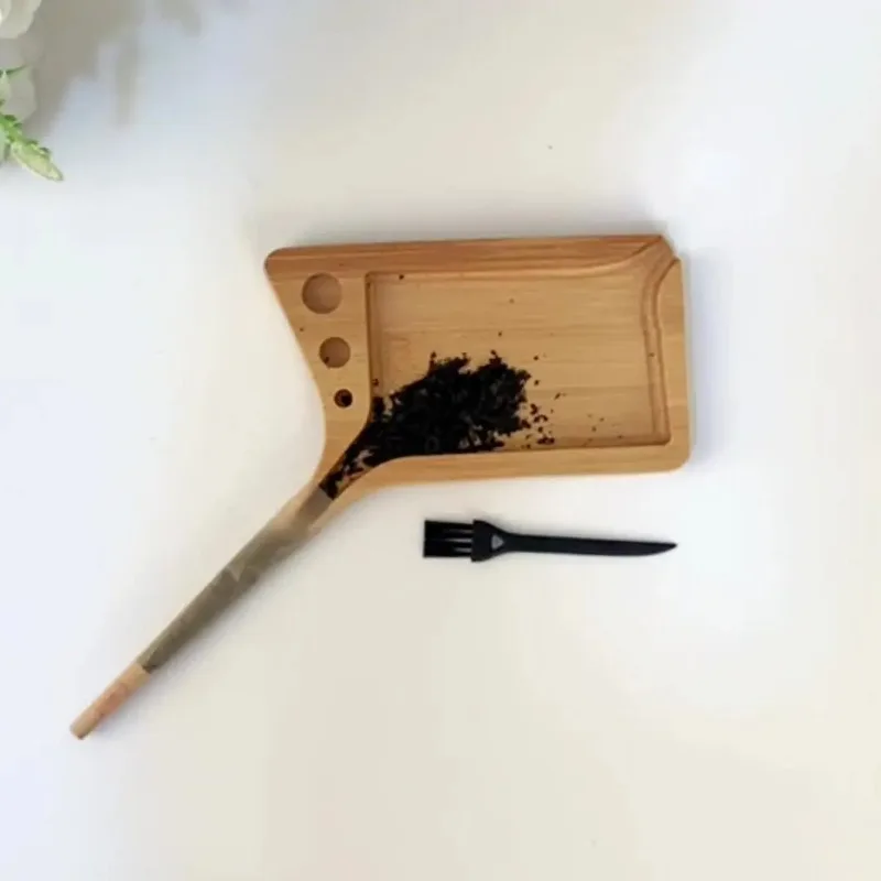 Creative Minimalist Wooden Cigarette Tray Creative Slotted Funnel-shaped Cigarette Operating Table Cigar Cigarette Tray