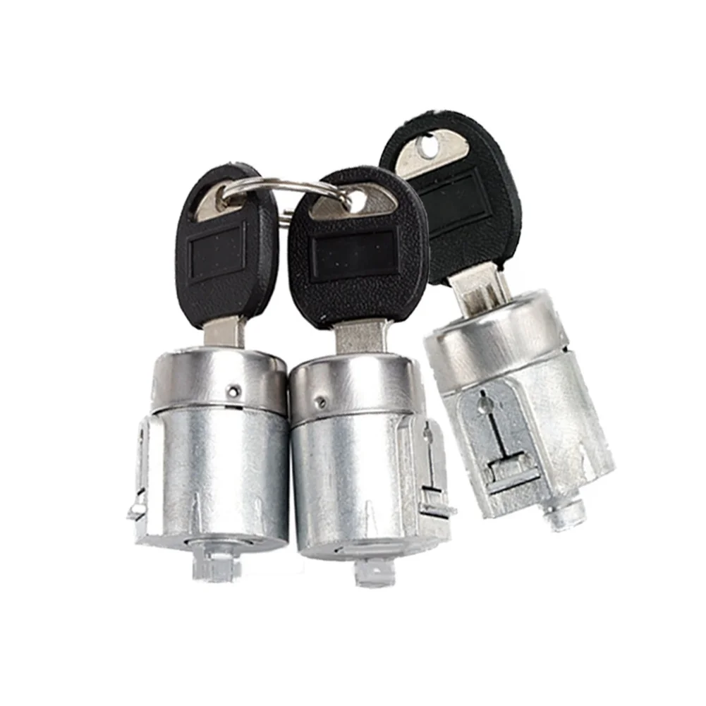 

Набор дверных замков, как показано на рисунке, набор дверных замков с ключами, 5 ключей в комплекте, совместимые модели 98-99, цилиндр зажигания