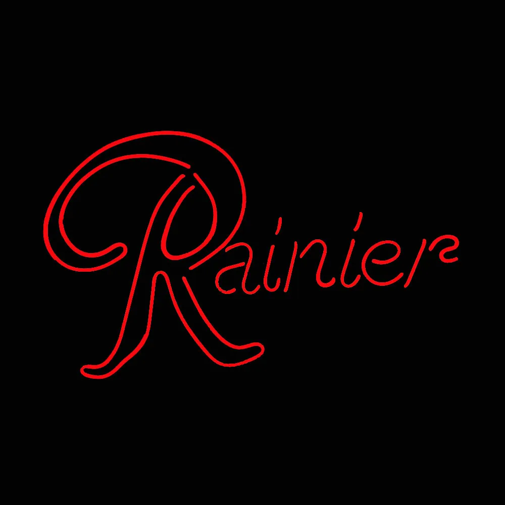 Rainier Beer Neon Bar Sign Custom Handmade Real Glass Tube Store Firms Party Advertise Room Decoration Display Neon Lamp 17