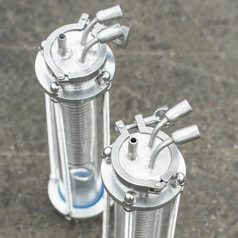 Stainless steel glass coil coil condenser wine cooler