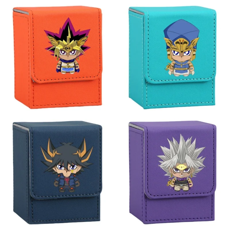 Dark Magician Card Case Yu-Gi-Oh! Seto Kaiba ATEM Ryou Bakura Diy Leather Action Toy Figure Anime Game Collection Storage Box