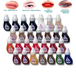 USA Original Pure Tattoo Ink Micro Pigment Permanent Makeup Pigment Lip Brow Eye Line Tattoo Supplies Multi Color Optional