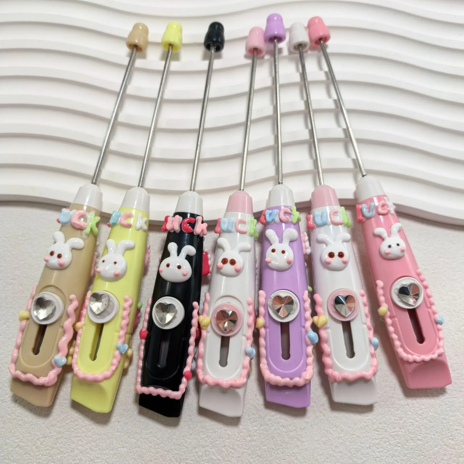 7Pcs Utility DIY Handmade Beaded Knife Students Paper Knife Can DIY Beaded Office Safety Beadable Knife Letter Cutter