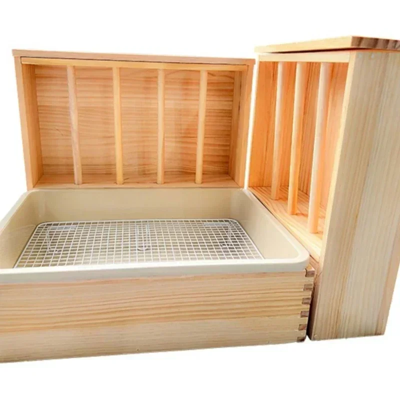 Hot sales Rabbit Grass Stand Pet Rectal Le Toilet Straw Rack Dual-purpose Extra Large Rabbit Toilet Dutch Pig Potty Trough