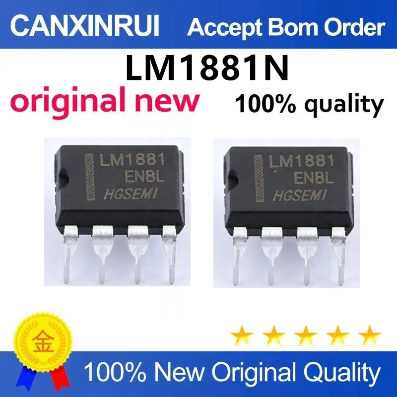 （5pcs10pcs）Brand new original LM1881N DIP-8 direct insertion video synchronization separation chip LM1881 module