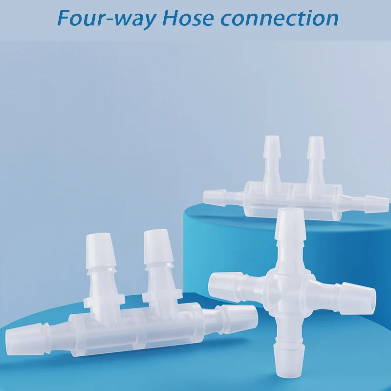 

5/8Pcs Plastic Hose Barb Pagoda Joint Equal Diameter 4 way / 6 Way Water Distributor Four-Way/Six Way/eight Way Splitter