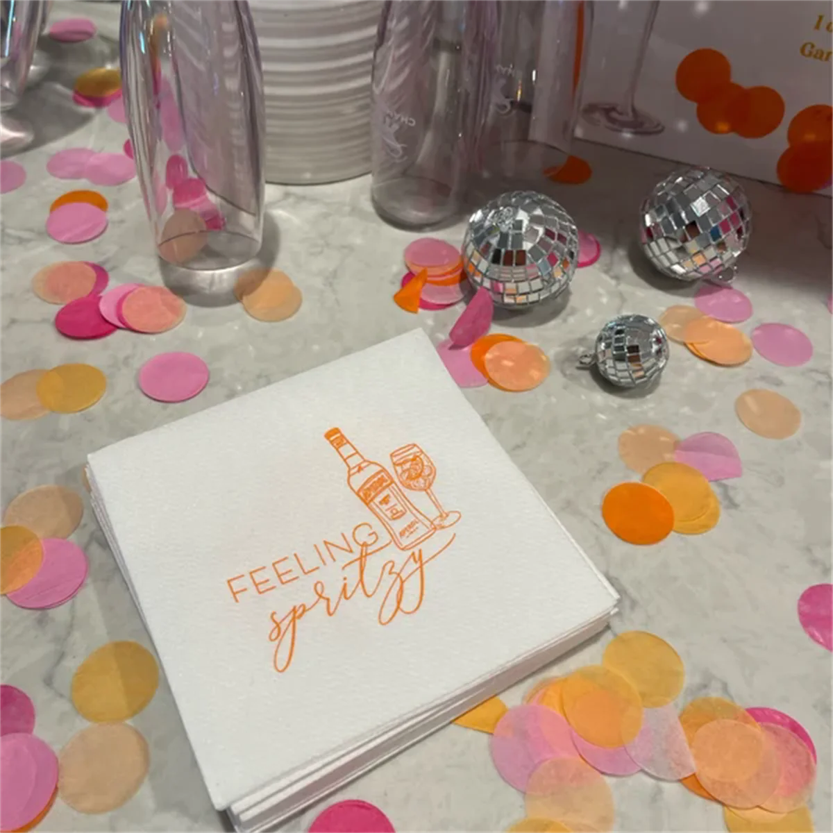 Feeling Spritzy Cocktail Linen-Like Napkins - 20 per pack