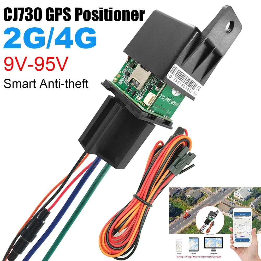 2/4G CJ730 Vehicle GPS Tracker 9V-95V GPS Locator Car Positioner Anti-theft GPS Tracker Bike Motorcycle Automotove Accessories