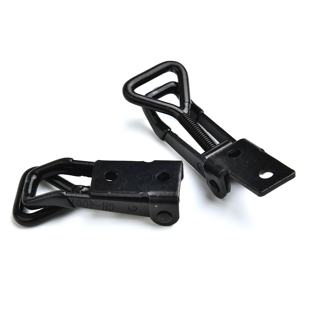 GH-4001 Black Adjustable Toggle Clamp Steel Hasp Catch Clip Quick Fixture 220lbs Herramientas Hand Tools Navaja