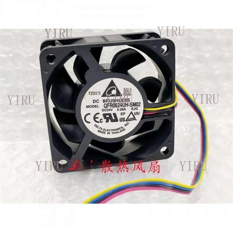 L  for Delta QFR0624UH -SM02 6025 DC24V 0.26A 4-Pin Inverter Cooling Fan