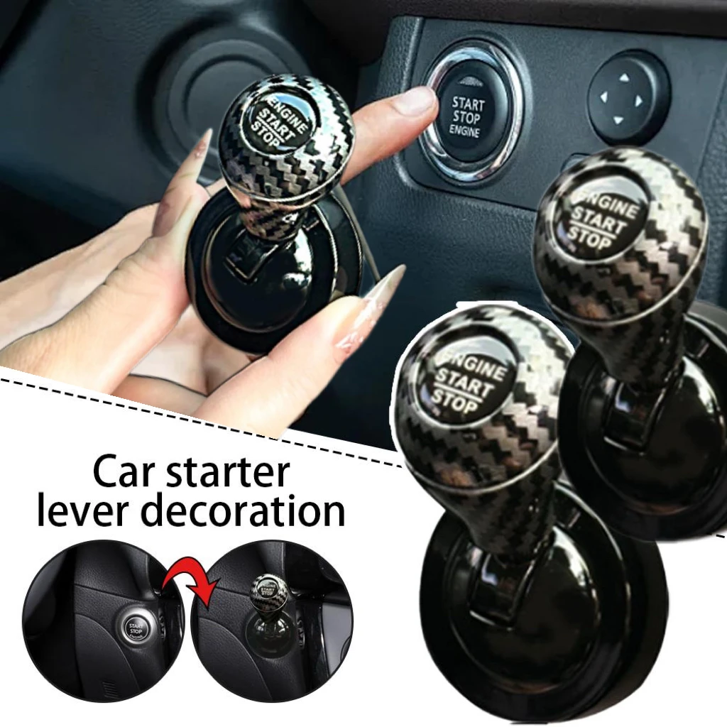 Car One-button Start Rocker Car Cue Switch Device Start Button Protective Cover Starter Car Decoration For Universal All Cars
