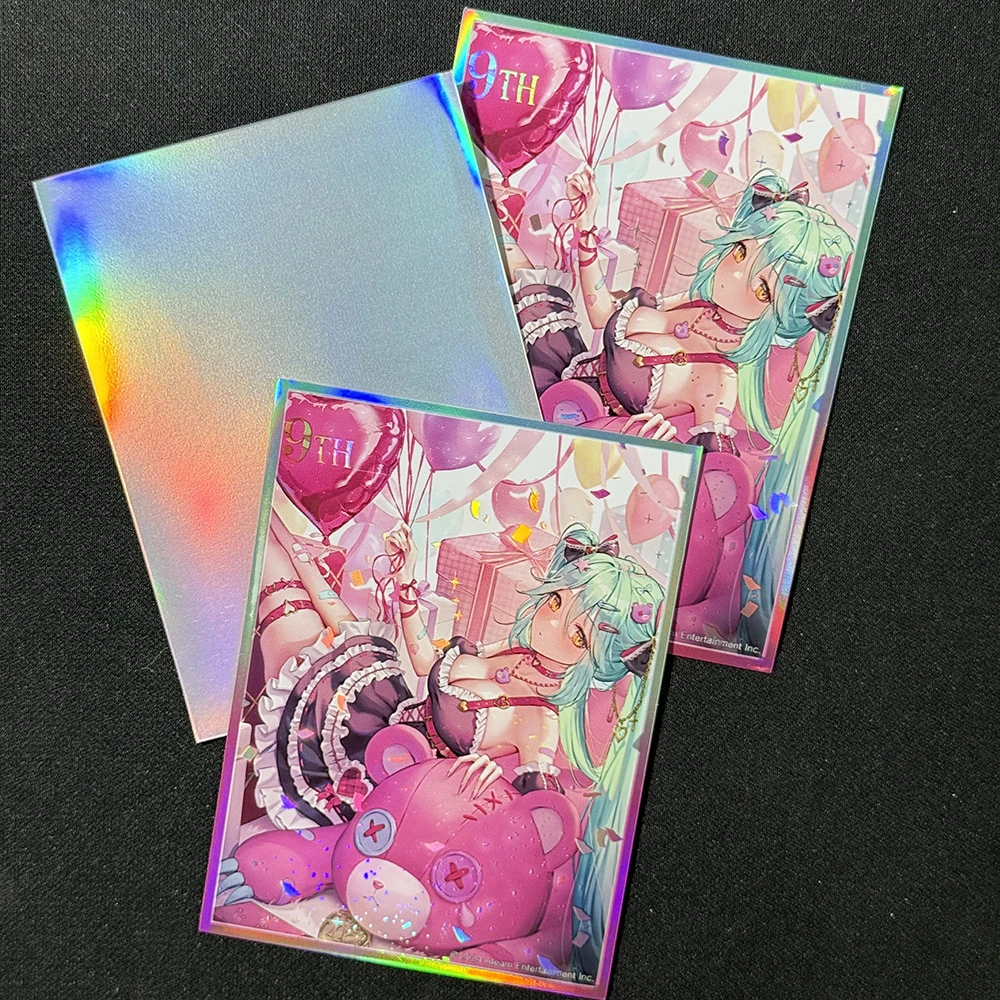 60PCS Foil Hatsune Miku Card Sleeves Holographic Anime Cute Standard Size  Card Protectors Table Game Protective Cover 67x92mm - AliExpress