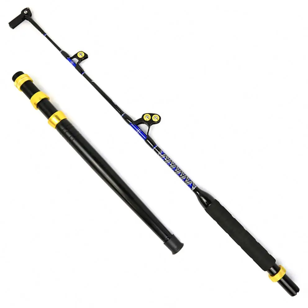130LBS Fiberglass Offshore Trolling Fishing Rod Saltwater Big Game Boat Rod For Tuna Shark Deep Sea Ocean Fishing