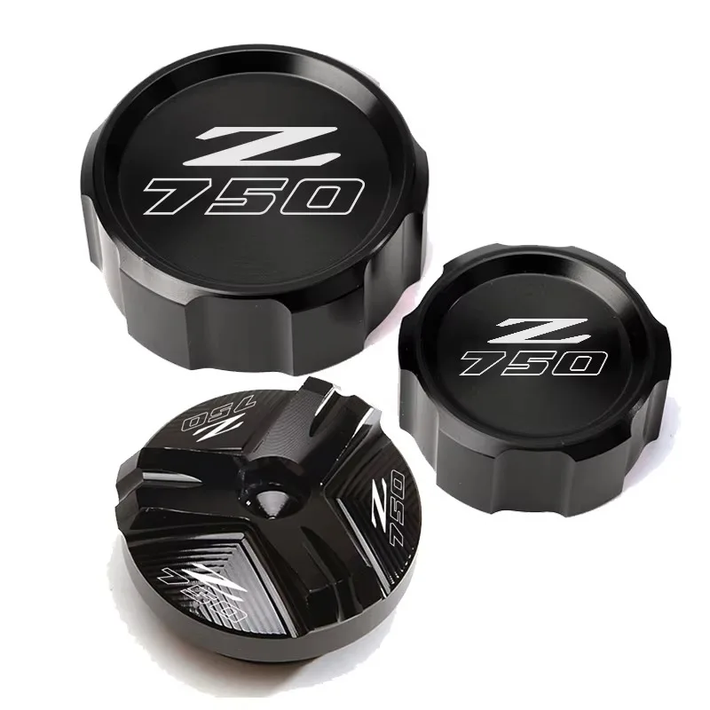 For KAWASAKI Z750 Z 750 Z750S 2005 2006 2007 2008 2009 2010 2011 2012 Motorcycle Front Rear Brake Reservoir Cover Oil Filler Cap