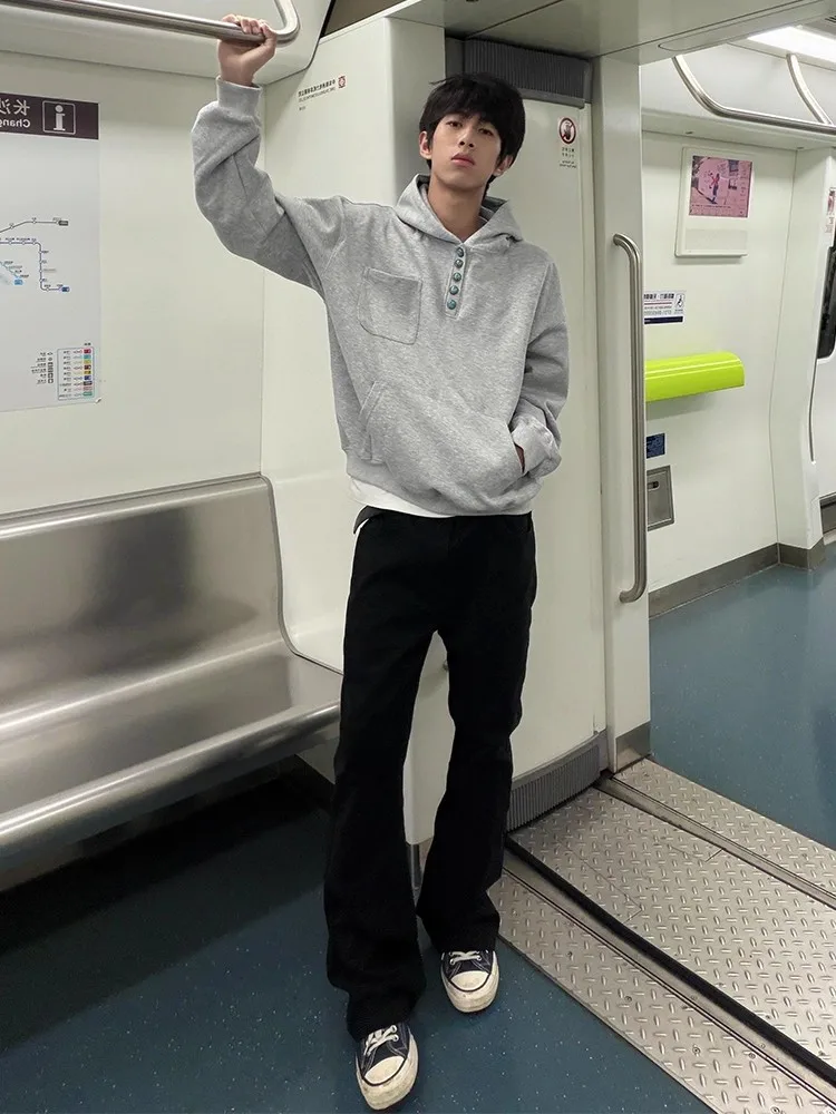 

Мужские джинсы Bla Bell Bot, облегающие прямые джинсы с ножом, осенняя мода, High Street Sle, смесь хлопка и полиэстера