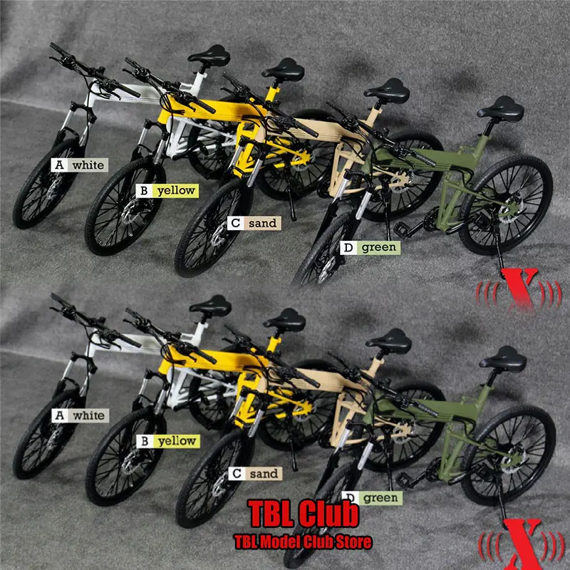 In Stock X-TOYS X-009 1/6 Scale Soldier Folding Bike Mini Racing Downhill Mountain Bicycle Fit 12inch Action Figure Doll