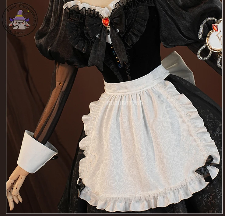 Identity V Game Priestess Fiona Gilman Cosplay Costume Maid Dress Role-playing Outfit Women’s Halloween Activity Clothing