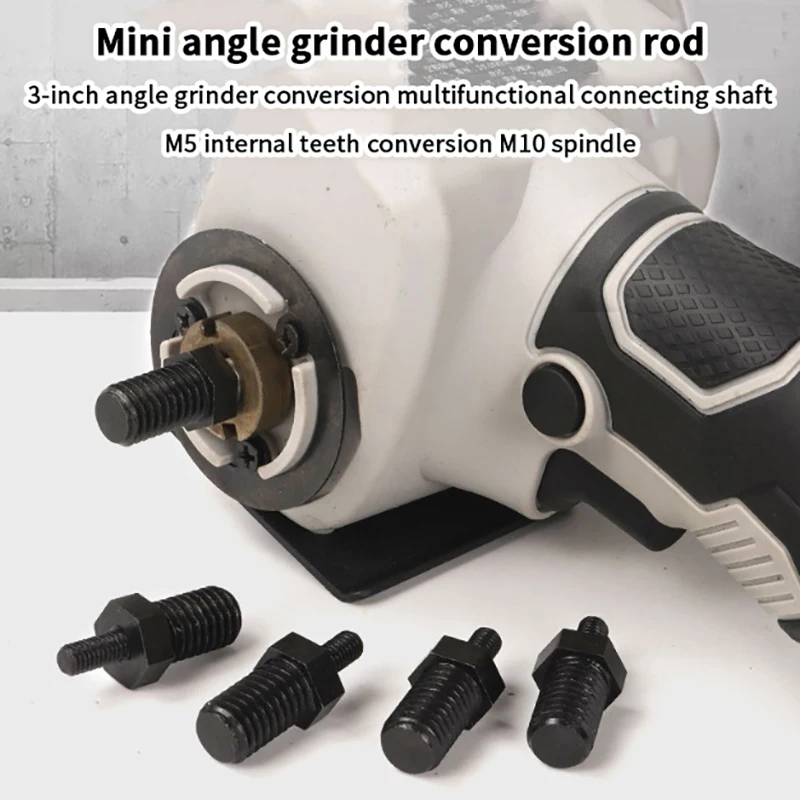 1Set M5 To M10/M14 To M10 Multi-functional 3-inch Hand Electric Drill Conversion Rod Angle Grinder Conversion