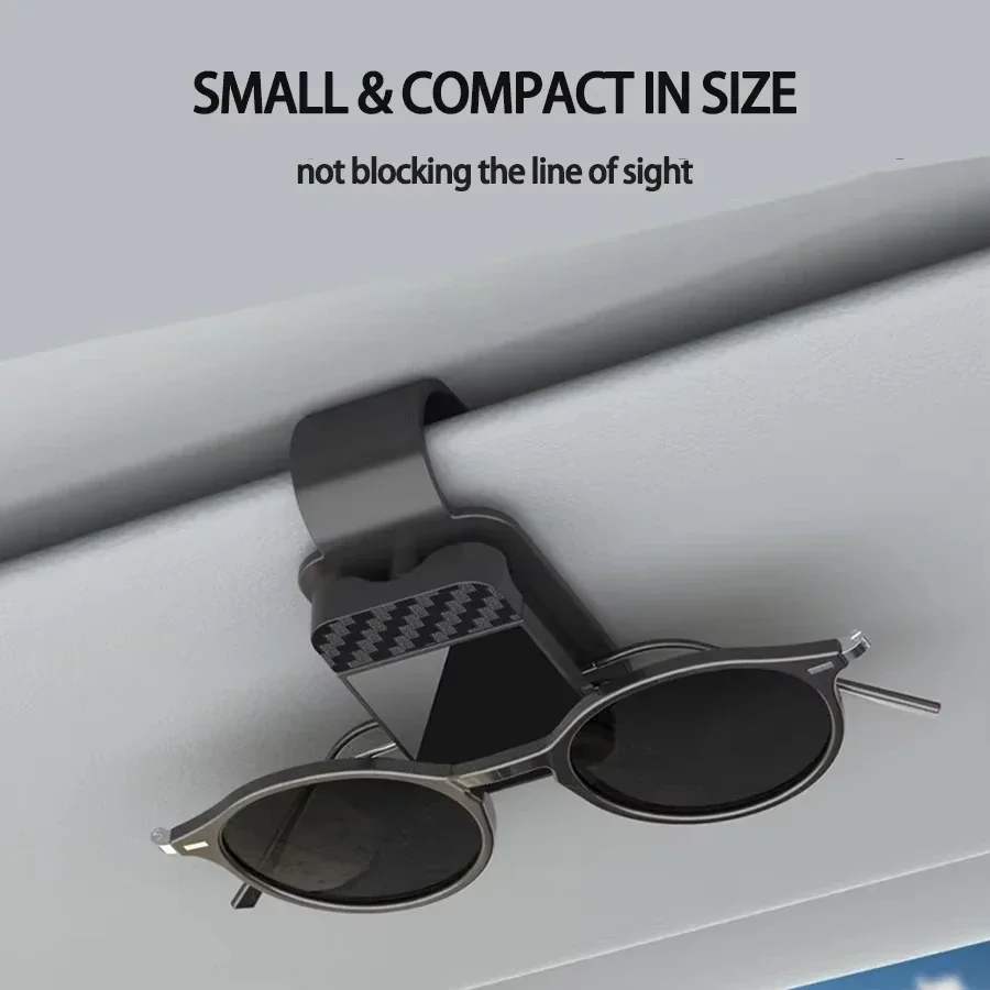 Car Visor Sunglasses Clip Eyeglass Storage Holder Glasses Organizer Mirror Clip Vehicle Interior Decoration Accessory