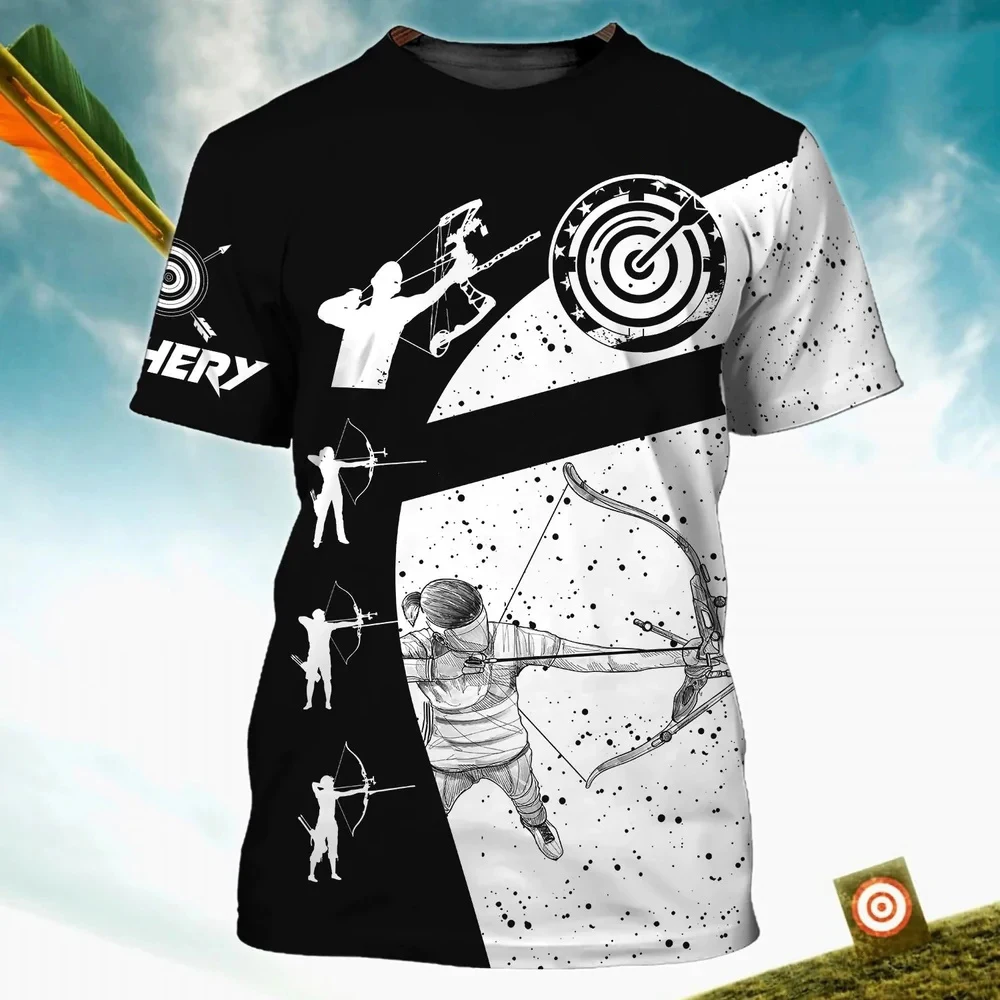 Fashion Summer 3D Archery T-shirt Archery Team Player Personalized 3D Print kids Tee Shirt Unisex Casual Oversized Top Clothing