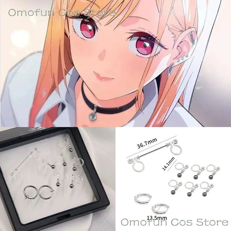 Kitagawa Marin Cosplay Anime My Darling Kitagawa Marin Cosplay Costume Dresses School Uniform Wig Earrings Suit Girls Jk