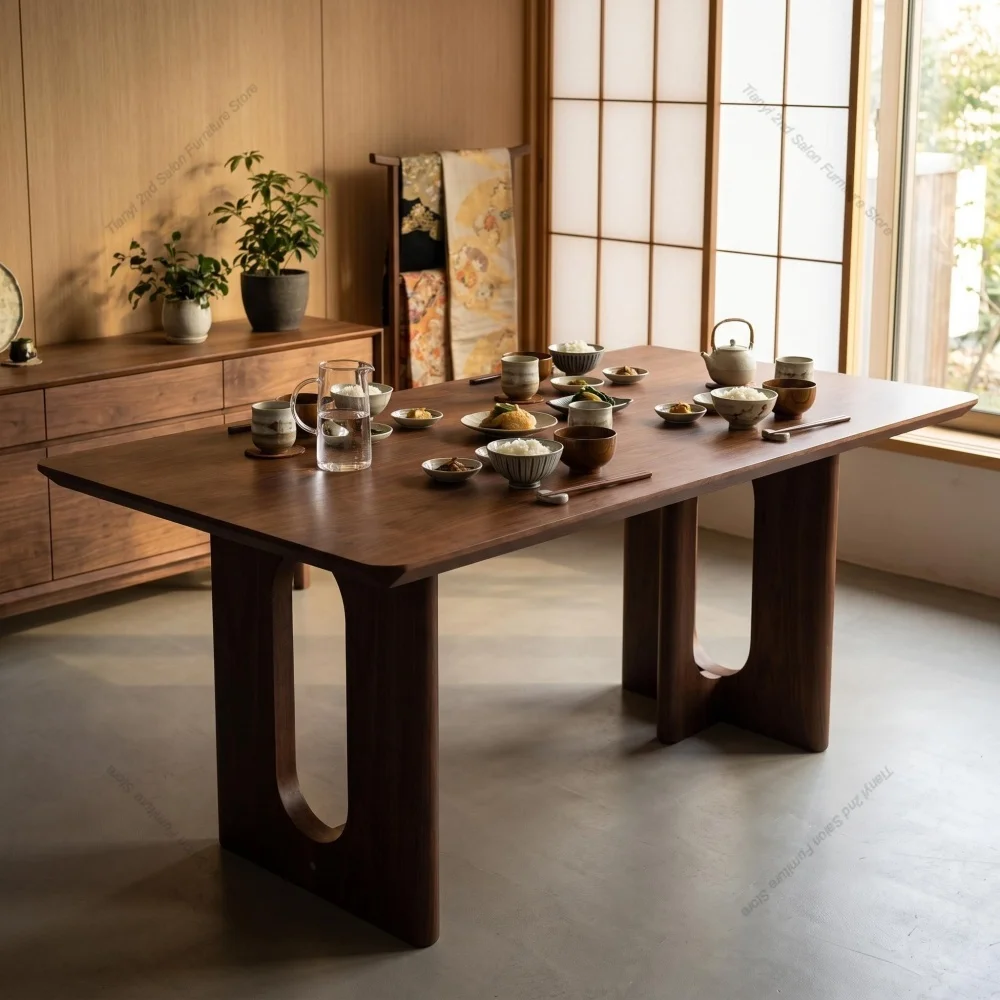 62.9-inch Rectangular Solid Wood Dining Table; A Minimalist, Modern Design Suitable for Kitchens, Dining Rooms and Living Rooms