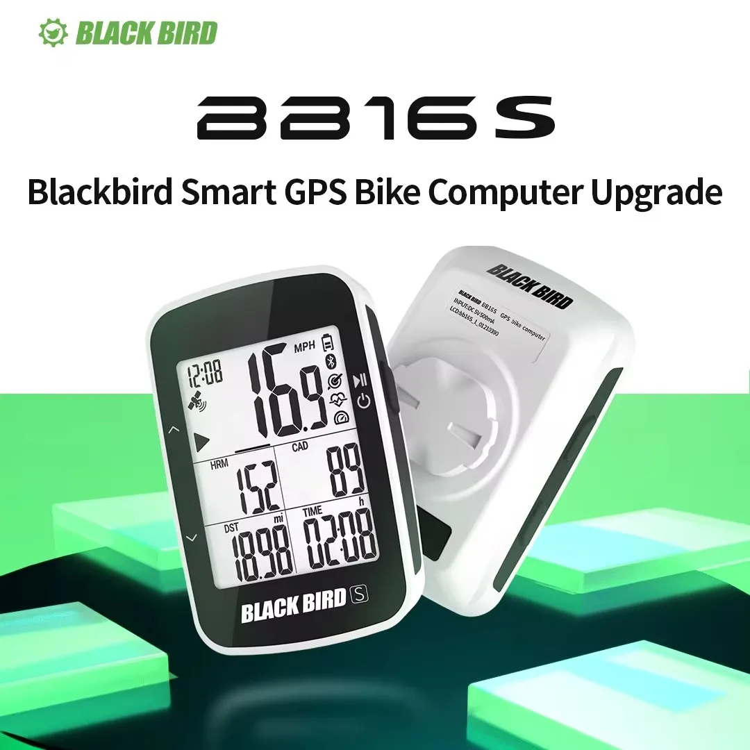 BLACKBIRD GPS Bike Computer BB16S Wireless Bicycle Speedometer Odometer Waterproof Support Data Sensor Heart Rate Cadence