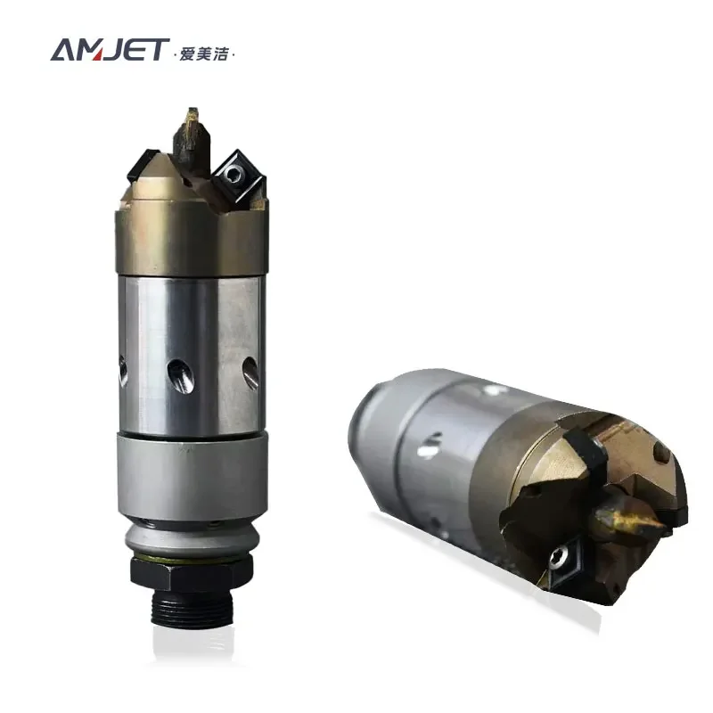 

Side 6 rear 6 screw holes High pressure nozzle for sewer cleaning and sewage Sharp nozzle drain sewer cleaning jet nozzle